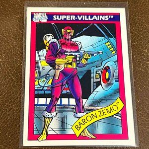 1990 Impel Marvel Comics Super-Villains #53 Baron Zemo NEAR MINT GEM